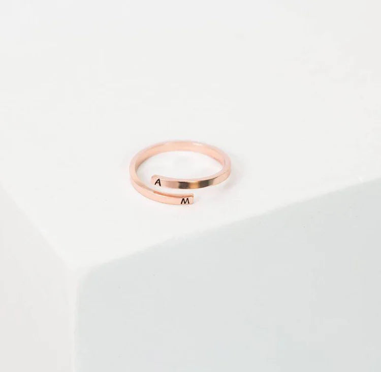 Adjustable Engraved Ring